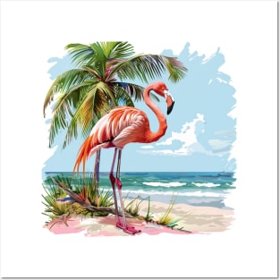 Flamingo Lovers Summer Vibes Posters and Art